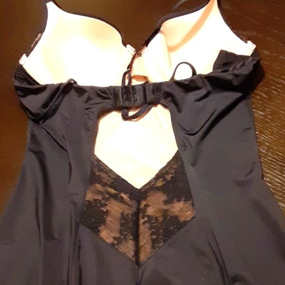 FELINA Black Bustier w garter straps - Picture 7 of 7